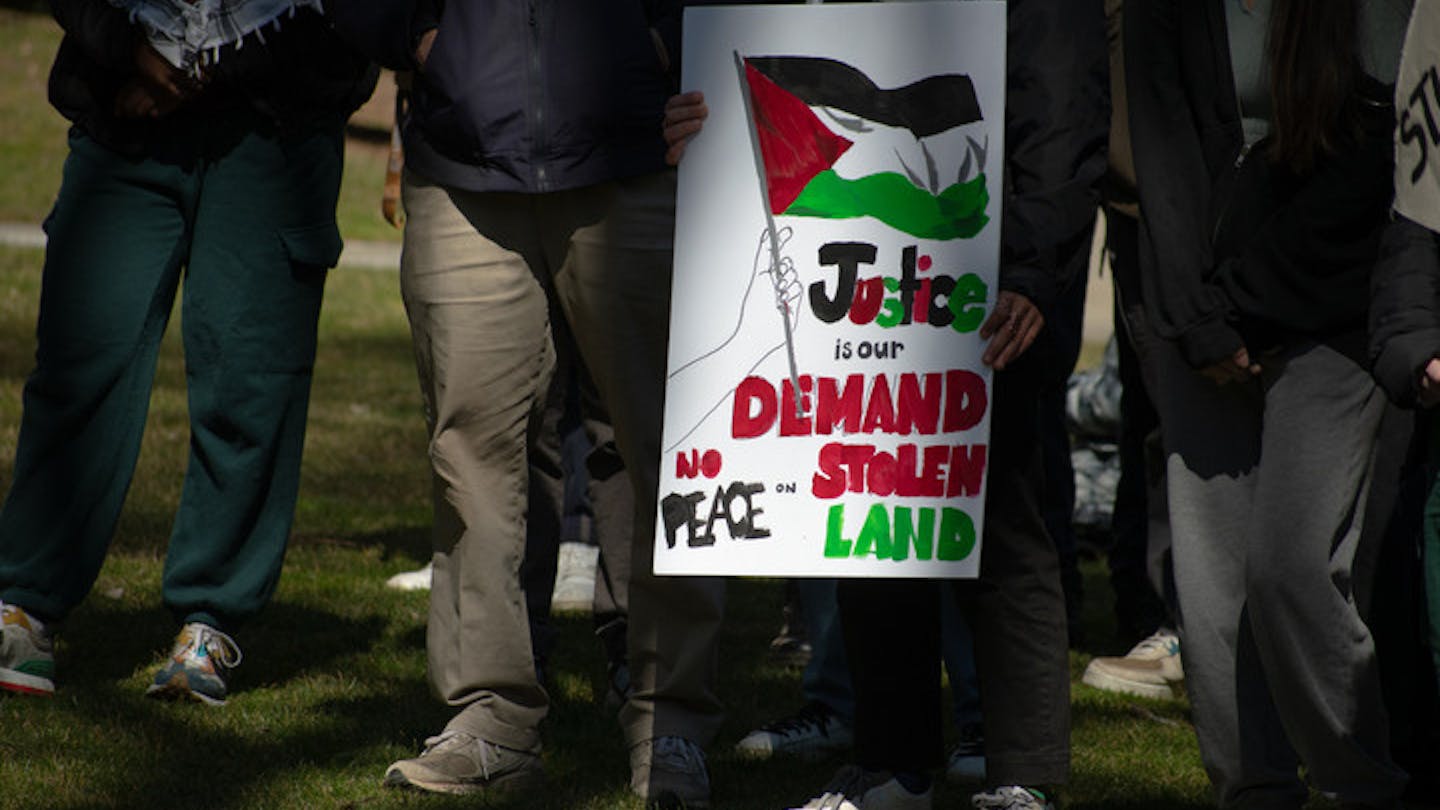 SJP calls for divestment of endowment in Main Green protest