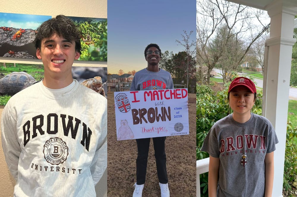 <p>Admitted students were most excited about the open curriculum and newfound freedom they will enjoy during their time at Brown. Courtesy of Topher Sah, Sola Idiaghe and Claire Cho (Left to Right)</p>