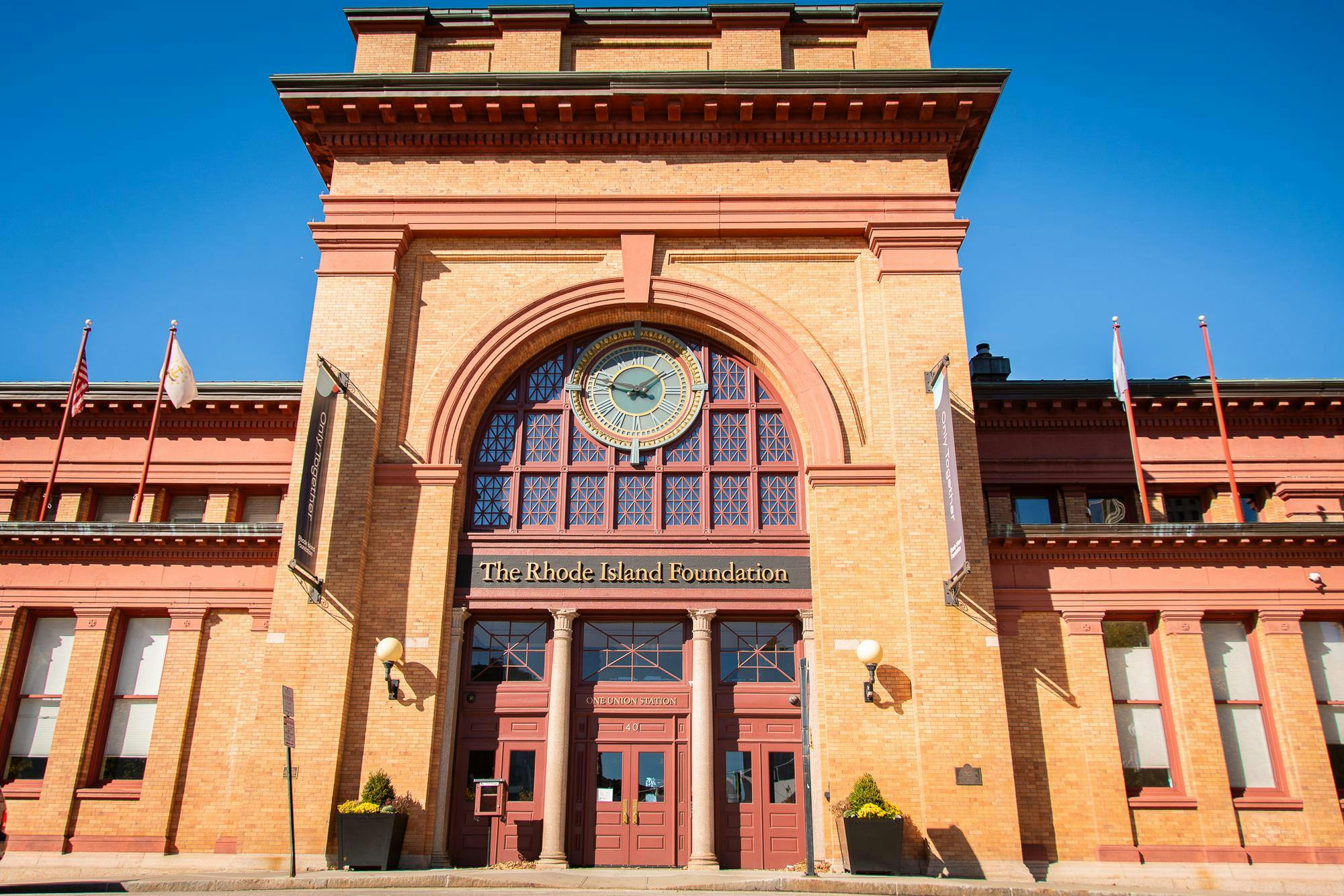 A photo of the entrance of The Rhode Island Foundation building.
