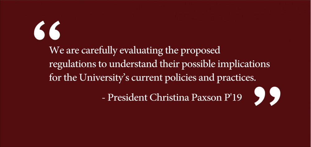 University to review proposed Title IX regulations The Brown Daily Herald