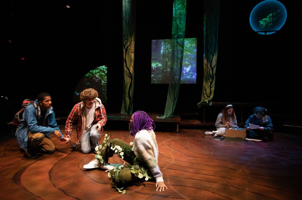 <p>The production, hosted by the Department of Theatre Arts and Performance Studies explored key social issues facing young people today against a backdrop of climate change.</p><p>Courtesy of Erin X. Smithers﻿</p>
