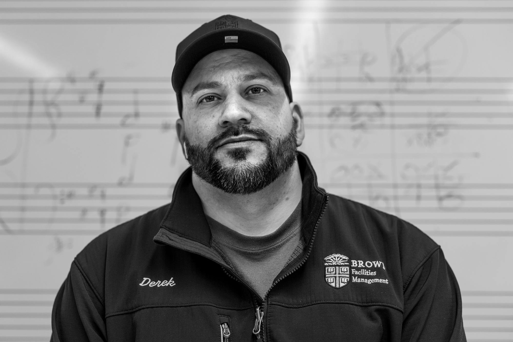  Derek Lisi looks forward at the camera.