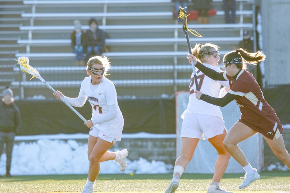 <p>After falling behind by six, Brown would launch their own run, scoring three unanswered goals across the second and third quarters.</p><p>Courtesy of Brown Athletics</p>
