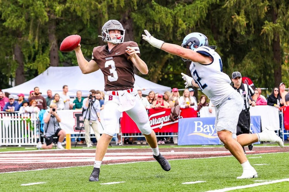 <p>A play from Wes Rockett ’23.5 earned him the #1 spot on ESPN’s College Football Final’s top plays.</p><p>Courtesy of Brown Athletics</p>