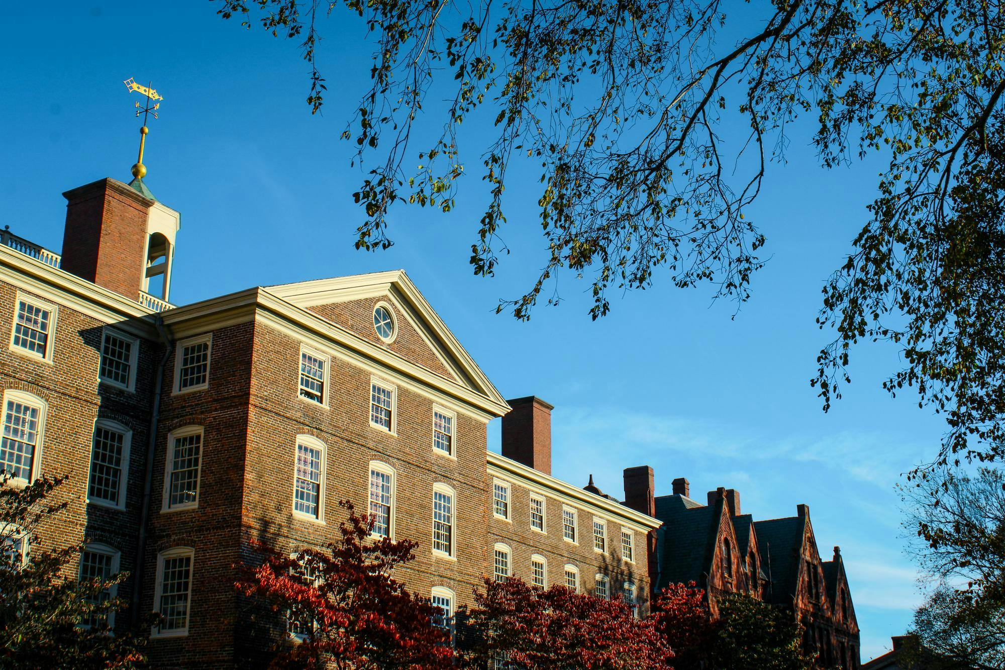 Photo of University Hall, where Brown University administrative offices are located.