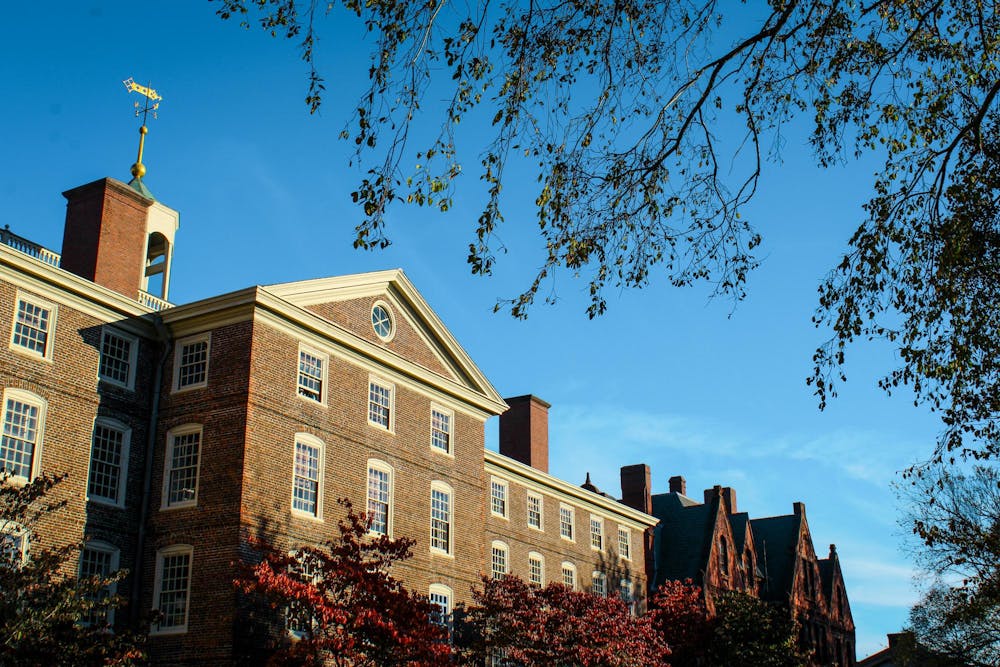 Photo of University Hall, where Brown University administrative offices are located.