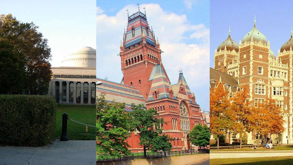 <p>Faculty at many universities have raised concerns about threats to their academic freedom and the politicization of higher education since the presidents of Penn and Harvard resigned.</p><p><br></p><p>From left to right: Courtesy of Calvinkrishy, chensiyuan and Bryan Shin via Wikimedia Commons.</p>