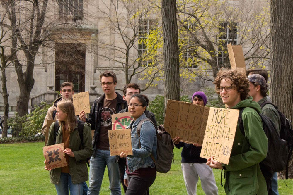 Students Protest University Investment In Citizens Bank - The Brown ...