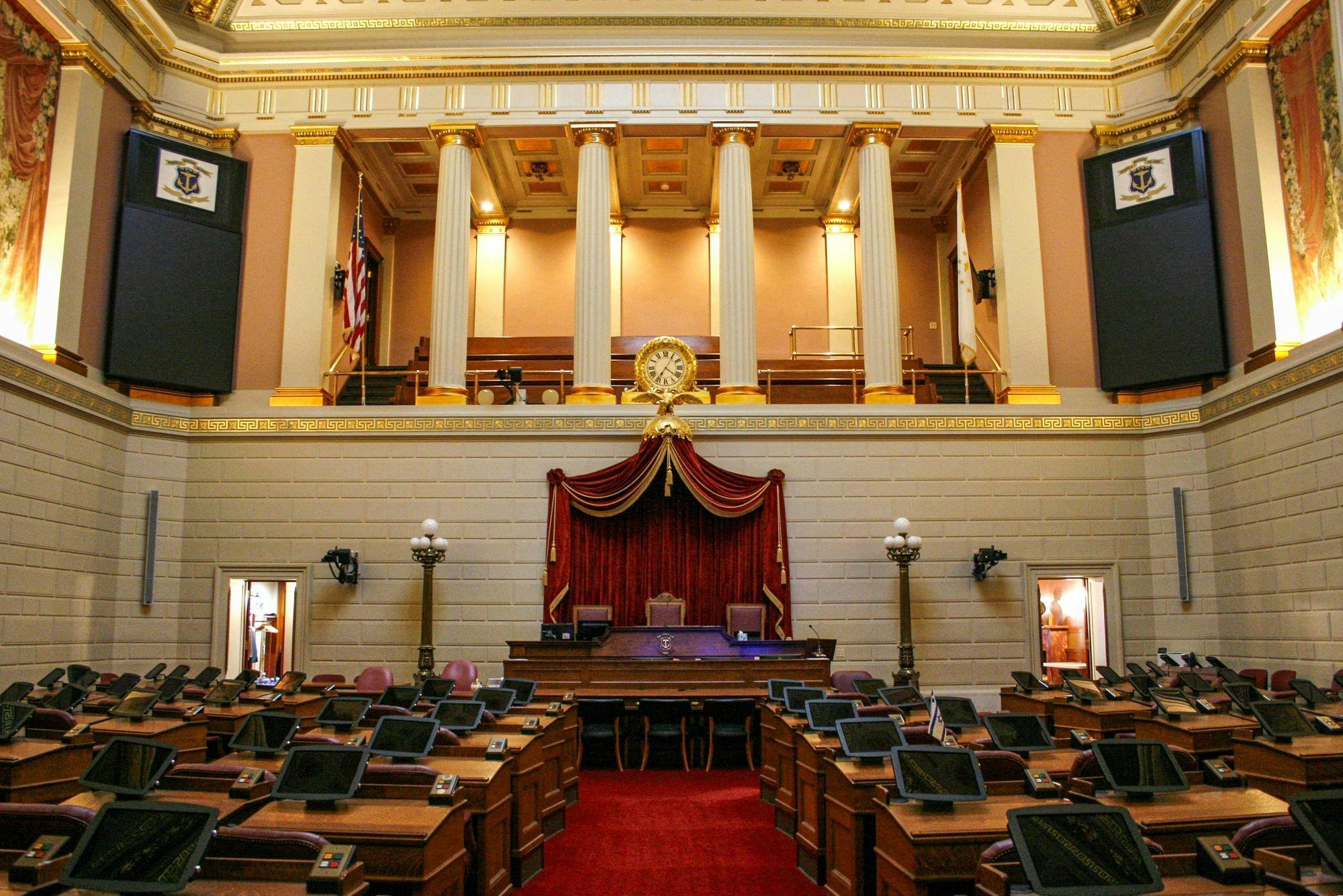 The House chamber of the Rhode Island State House on Oct. 29.