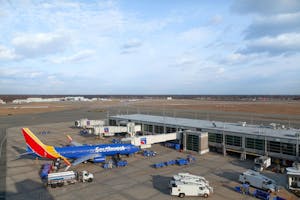 Air port with planes.