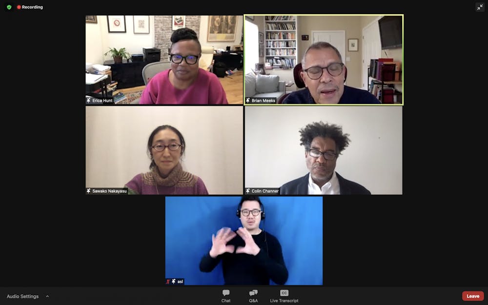 <p>The panel of professors of color discussed the cultural influences and life experiences behind their work as part of the “Race &amp;” webinar series hosted by the University.</p>