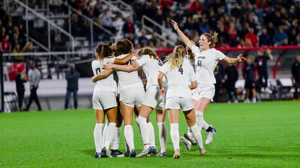 <p>Despite the teams’ strong offenses, both averaging over 2 goals a game throughout the season, the match remained 0-0 for the first 80 minutes, with three saves from goalkeeper Bella Schopp ’26.</p>
<p>Courtesy of Brown Athletics</p>