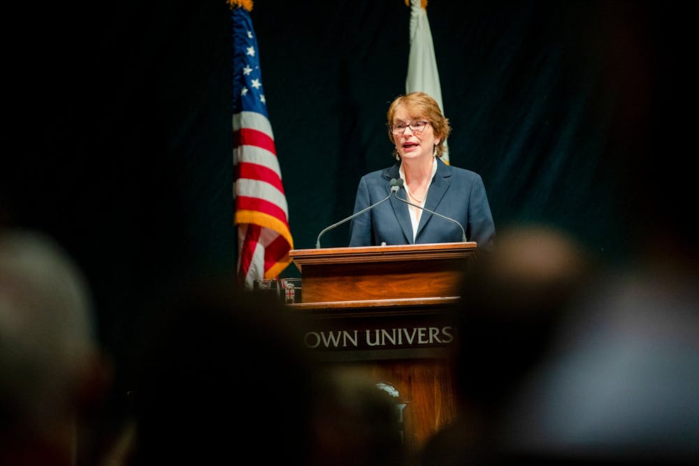 <p>Paxson has undertaken a number of projects, including Building on Distinction, the University’s 2014 strategic plan, which aimed to increase student diversity through the Brown Promise — an initiative eliminating loans from financial aid packages.</p>
<p>&nbsp;Courtesy of Nick Dentamaro via Brown University</p>