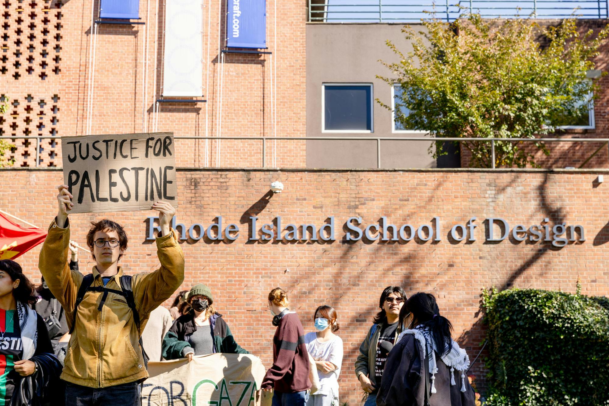 RISD students hold pro-Palestine rally on anniversary of Oct. 7 attacks ...