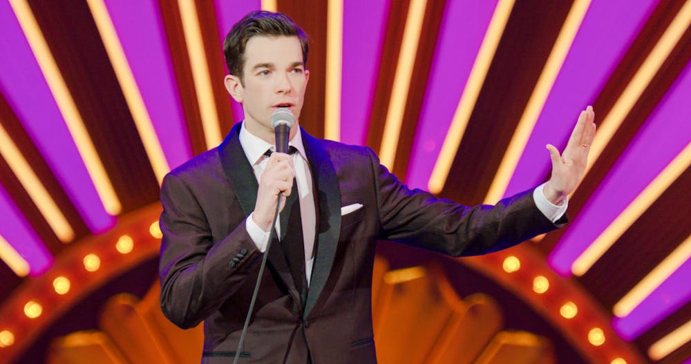 <p>Mulaney’s stand-up set included jokes about the comedian’s experience in rehab and his newborn son.</p><p>Courtesy of Netflix Media</p>