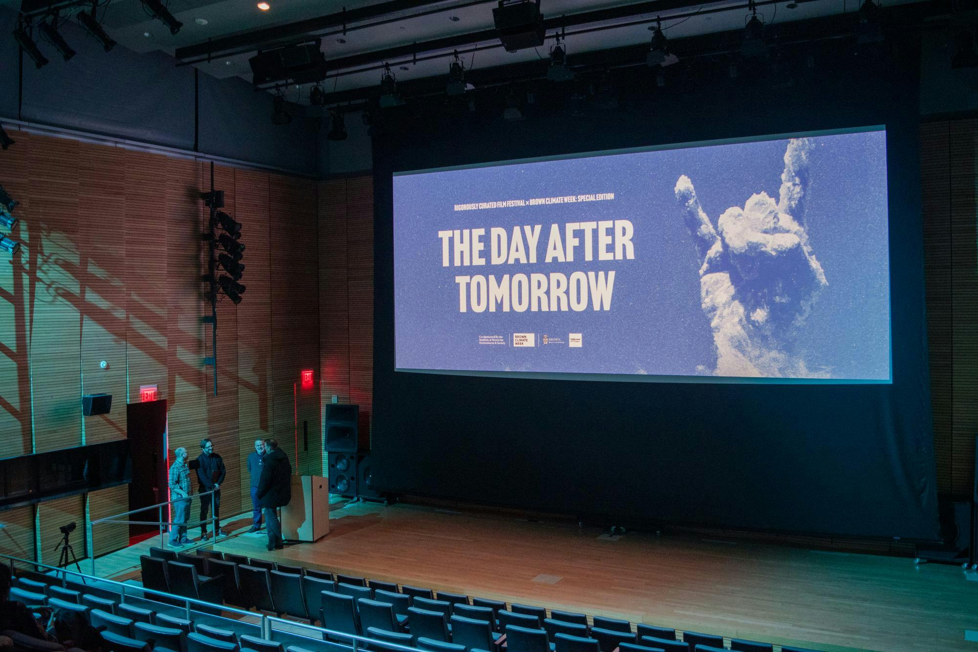 Inside of the Martinos Auditorium at the Granoff Center for the Creative Arts.
