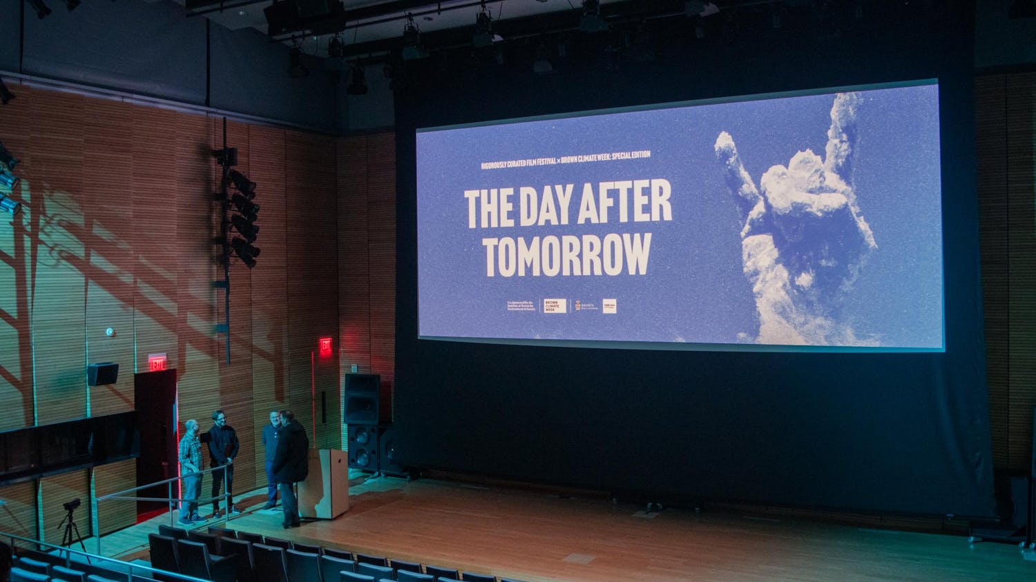 Inside of the Martinos Auditorium at the Granoff Center for the Creative Arts.