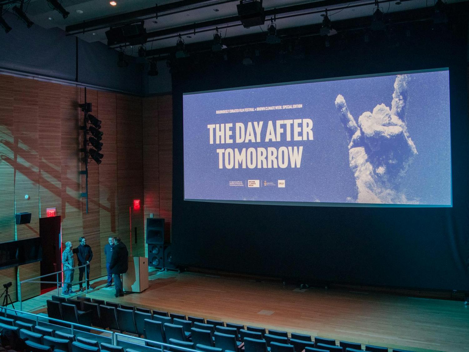 Inside of the Martinos Auditorium at the Granoff Center for the Creative Arts.
