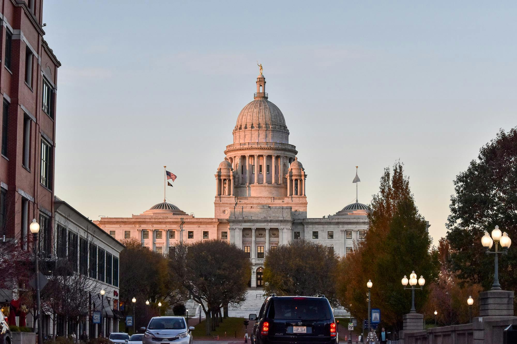 Photo of Rhode Island State House on Nov. 3.