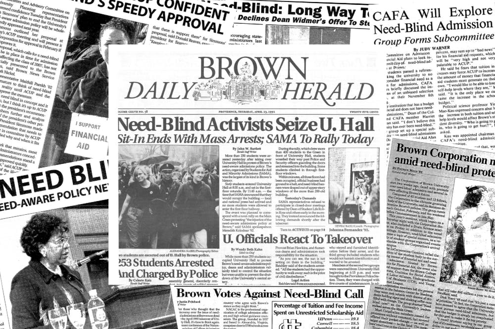 <p>Dean of Admissions and Financial Aid Eric Widmer called the 1992 sit-in in support of need-blind admissions “one of the most awful experiences I ever had to go through.”</p>