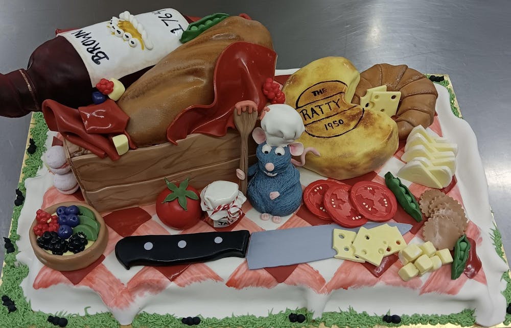 <p>In addition to their normal production for dining and catering, The Bakeshop has created colorful, fondant- filled displays for Halloween, Thanksgiving and the start of the school year.</p><p>Courtesy of Jeannie Travalini</p>