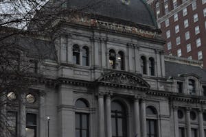 City Hall on a gray day.