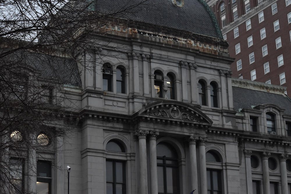 City Hall on a gray day. 