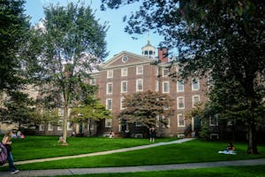 Photo of University Hall, where Brown University administrative offices are located.
