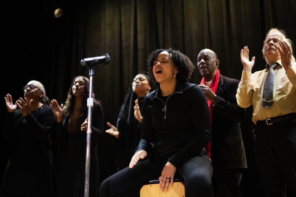 <p>The Langston Hughes Community Poetry Reading was designed to cultivate “Black storytelling” and to “encourage people to read the works of Langston Hughes,” according to performer and educator Ramona Bass Kolobe. </p><p>Courtesy of Aiyah Josiah Faeduwor﻿</p>