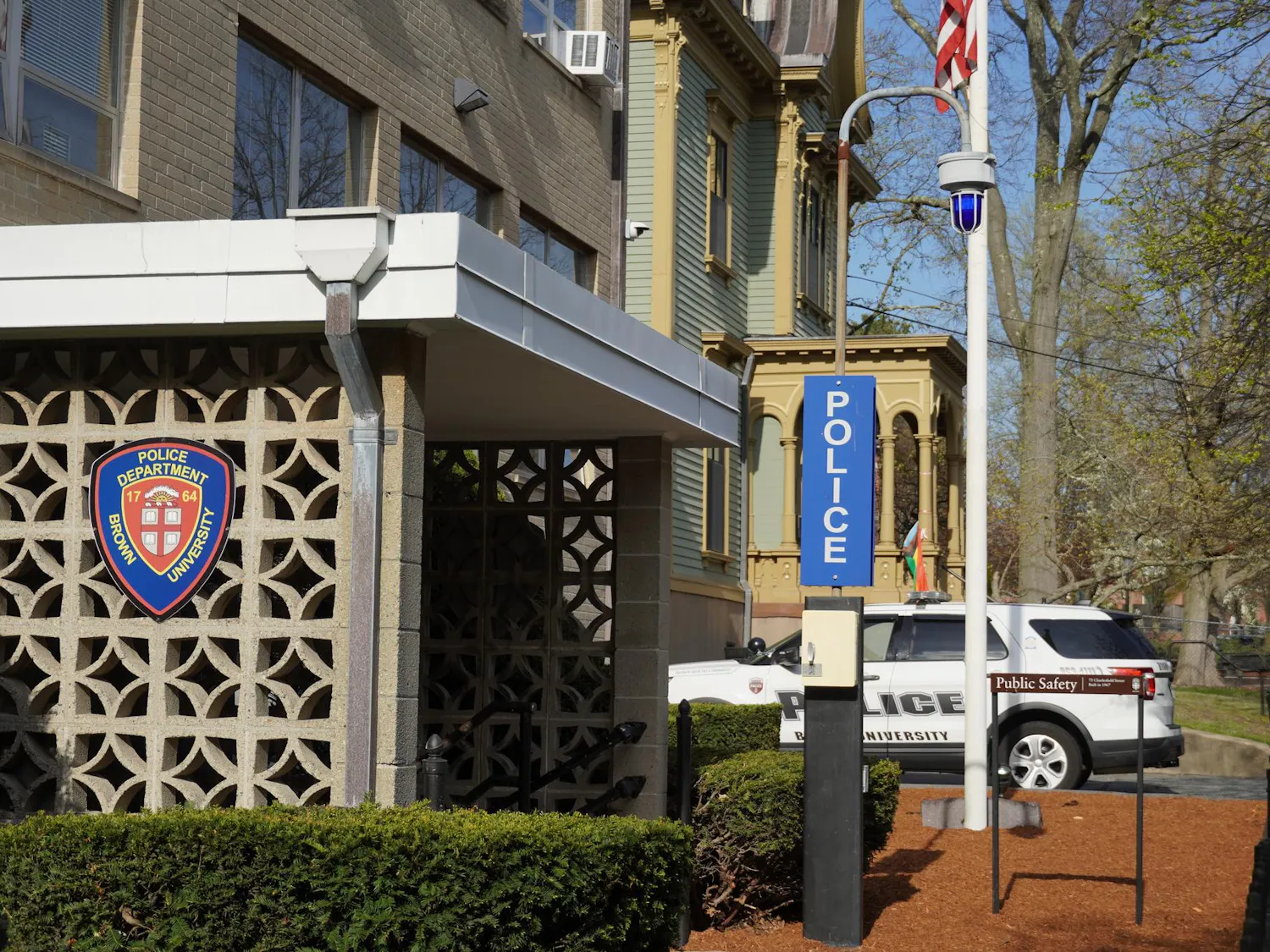 The DPS building on a sunny day.