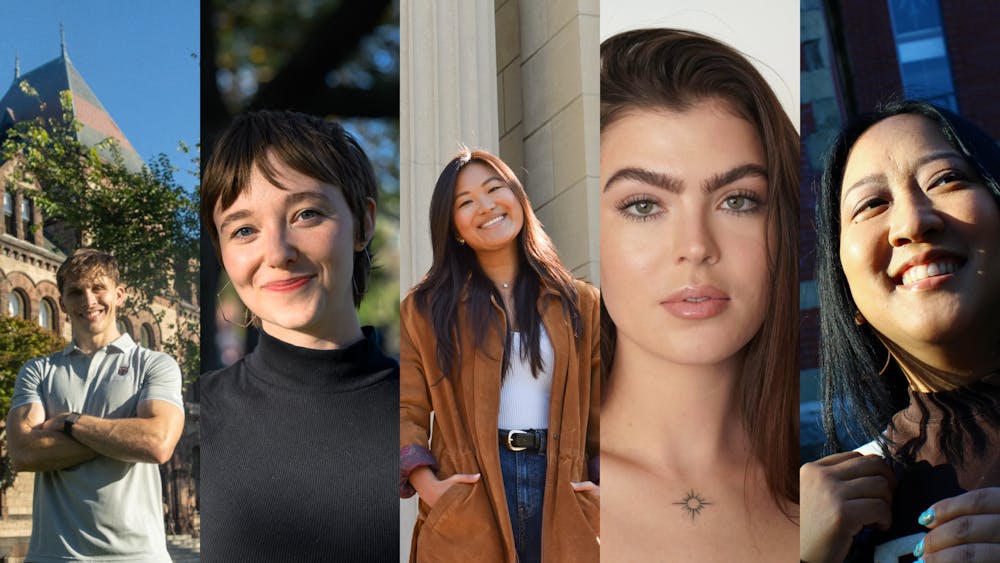 Photo collage of Brown Resumed Undergraduate Education students Blaine Maye, Elaine Rand, Irene Choi, Merissa Underwood and Amy Oung