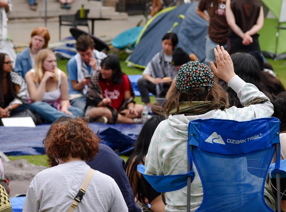 Vice President for Campus Life Eric Estes wrote an email to demonstrators inviting “student leaders of the encampment to a meeting this afternoon at 3 p.m. to further discuss, and answer any questions, about the proposed path forward.” 