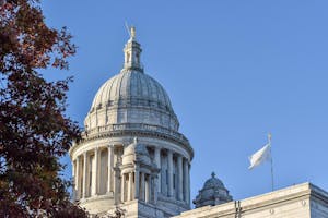 Photo of Rhode Island State House on Nov. 3.