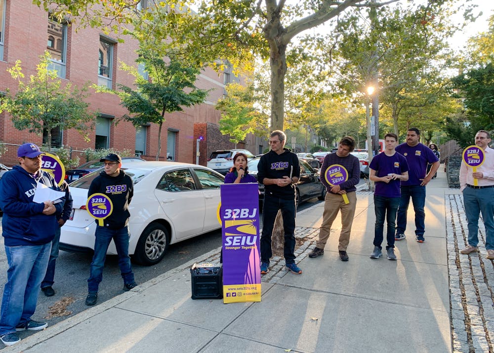<p>Maria Jimeo, a union steward for SEIU Local 32BJ, said that she attended the rally in support of USENTRA workers and hopes they can secure better benefits through unionization.</p>