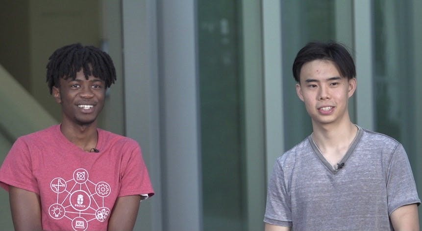 Brandon Li GS and Anderson Addo ’23 are two of Emit’s developers. Li calls Emit a “social-app” in order to distance the app from the exclusivity associated with conventional social media. 
