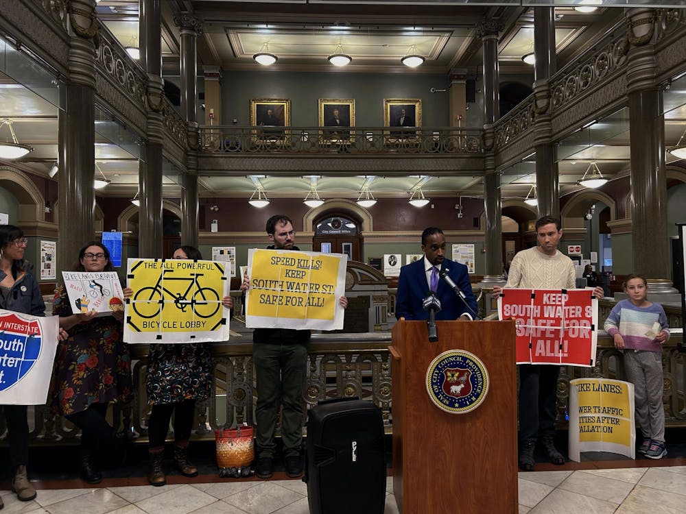 <p>At Thursday’s press conference, several families shared their opposition to the bike lane’s removal, citing safety and noise concerns. </p>