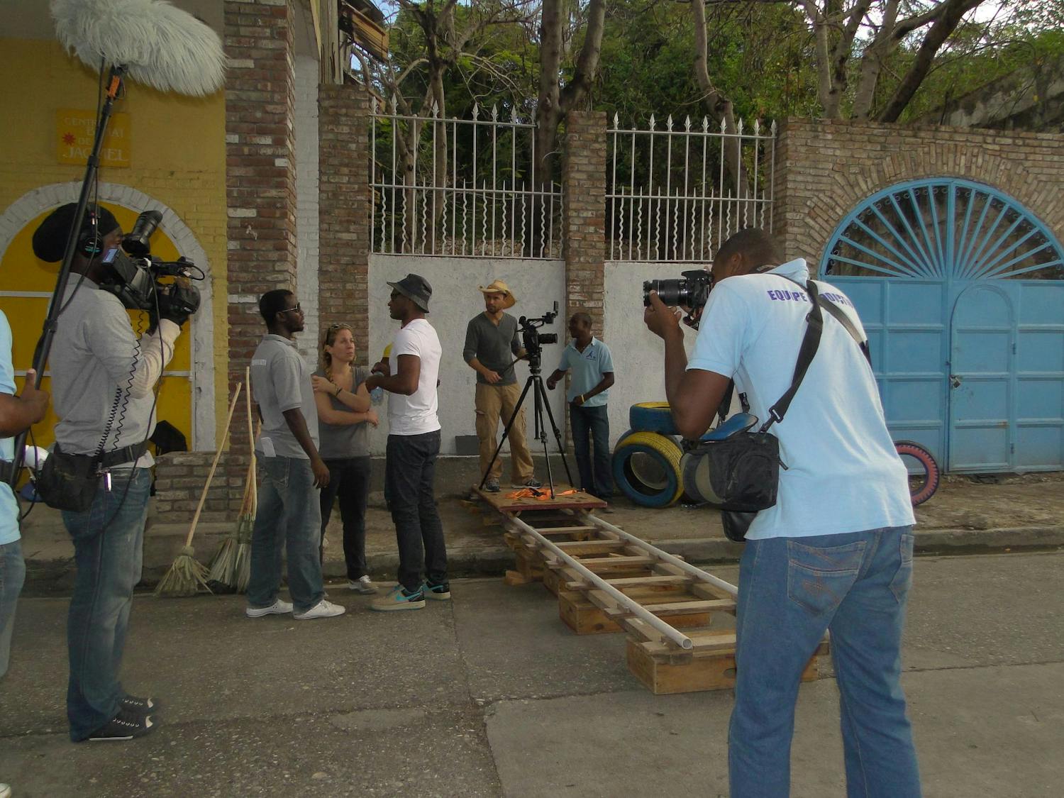Jennifer Galvin_filming in Jacmel, Haiti.JPG