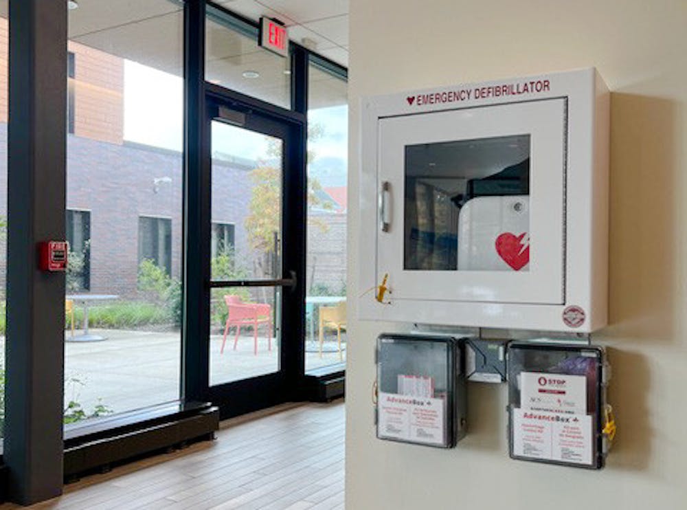 <p>The March edition of heartBEAT featured community workshops, readings about CPR and a map of the available electronic defibrillators on campus. </p><p>Courtesy of Brooke Jewett</p>