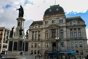 The exterior of the Providence City Hall
