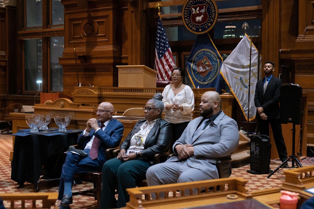 <p>he induction was hosted in the Providence City Council chambers and was followed by a reception in honor of Black History Month, featuring food and live performances. </p>