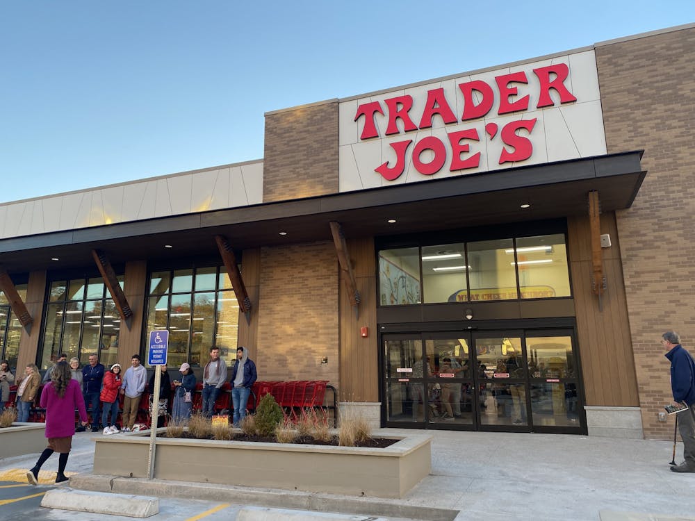 <p>A line of shoppers wrapped around the store for a ribbon cutting ceremony leading up to the grand opening at 8 a.m., after which they were welcomed into the building.</p>