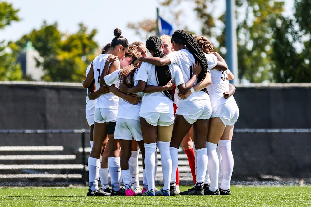 <p>Despite being outshot 13-8 by the Crimson, a four-save performance by goalkeeper Clare Gagne ’24 and strong team defense overall helped Bruno manage a clean sheet.</p><p>Courtesy of Emma C. Marion / Brown Athletics</p>