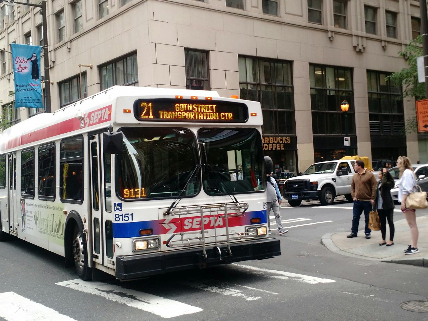SEPTA’s 21 bus to 69th Transportation Center in Center City Philadelphia | Rowan Arthur