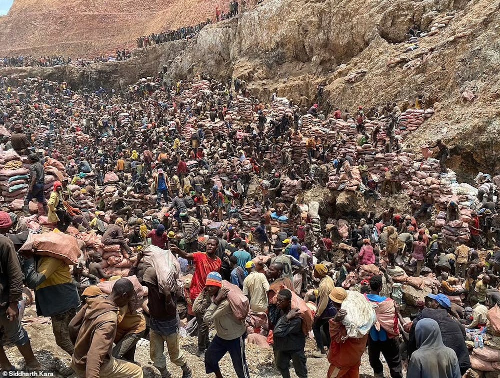 A mining pit in the DRC | From “Cobalt Red” by Siddharth Kara