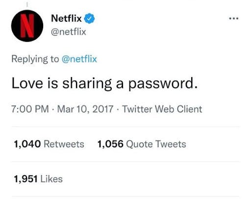 Netflix Tweet