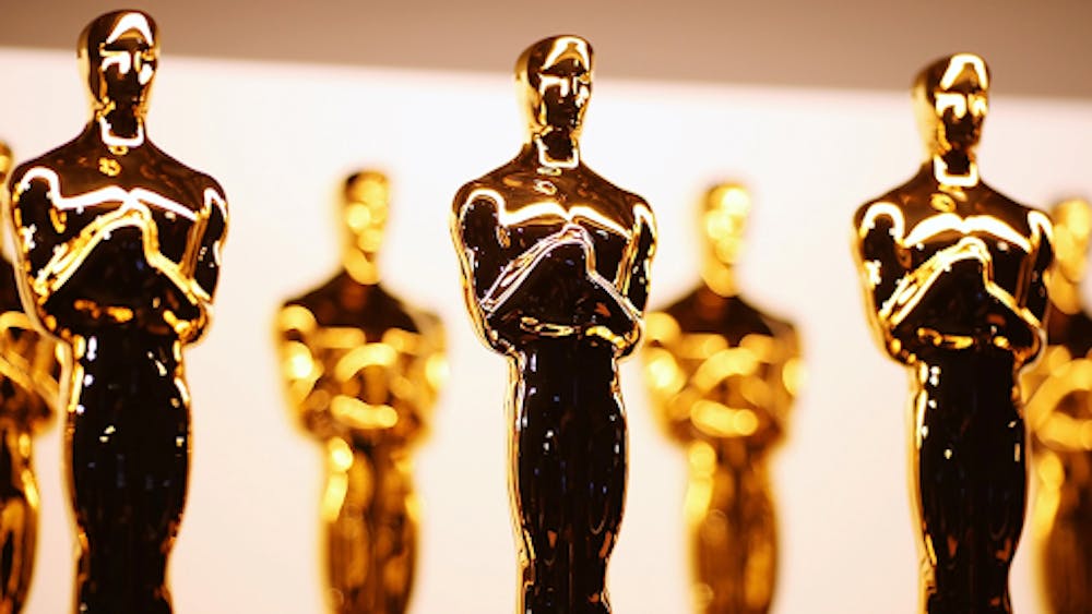 <p>Images of Oscar statues. | Source: Christopher Polk/Getty Images </p>