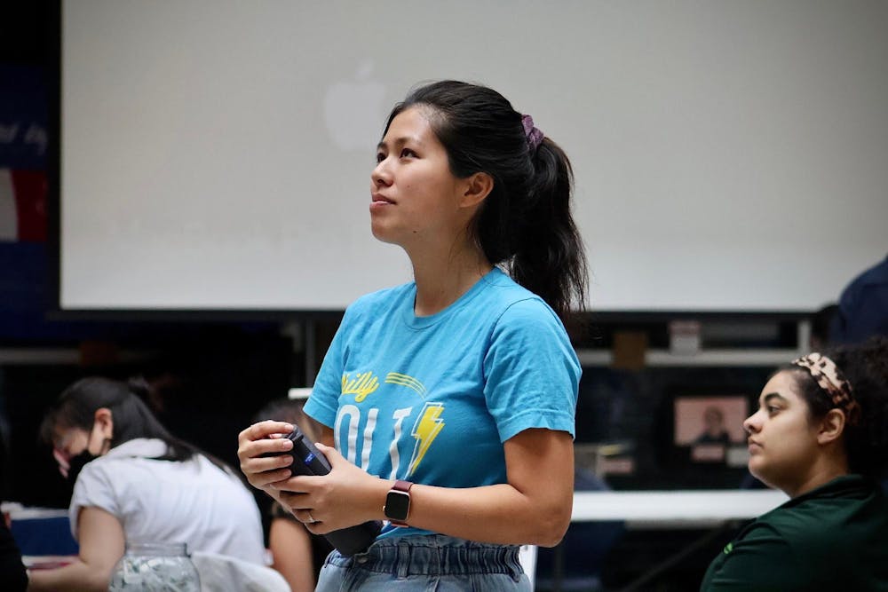 <p>Founder and executive director, Hillary Do, hosted Philly Youth Voices primarily led by students on April 15th at the School District of Philadelphia |</p>