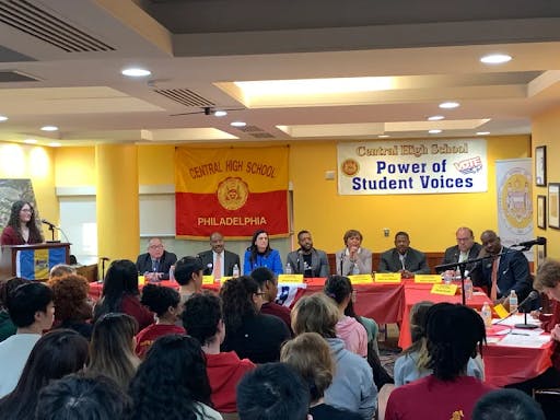 2023 Philadelphia Mayor Forum at Central High School | Courtesy: Mike DeNardo/KYW Newsradio