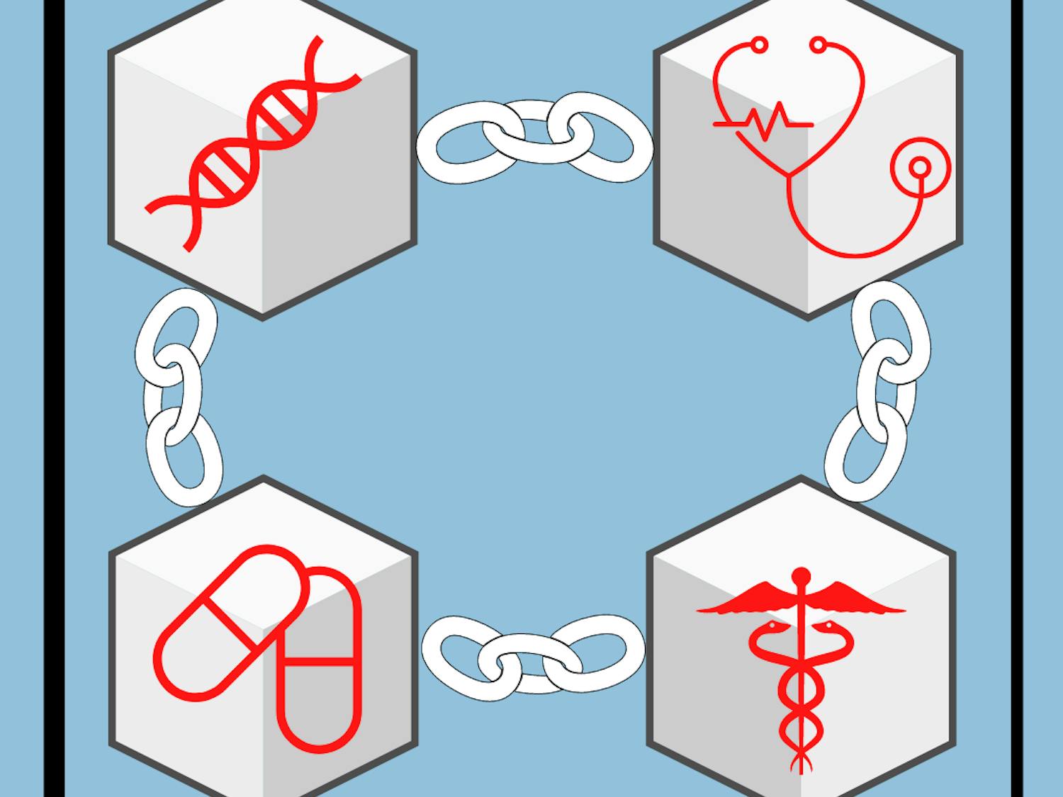 Blockchains are a technology with the potential to revolutionize the healthcare industry by connecting all patient records and making them more accessible than ever | (Tanisha Agrawal/Bullhorn Journalist) 