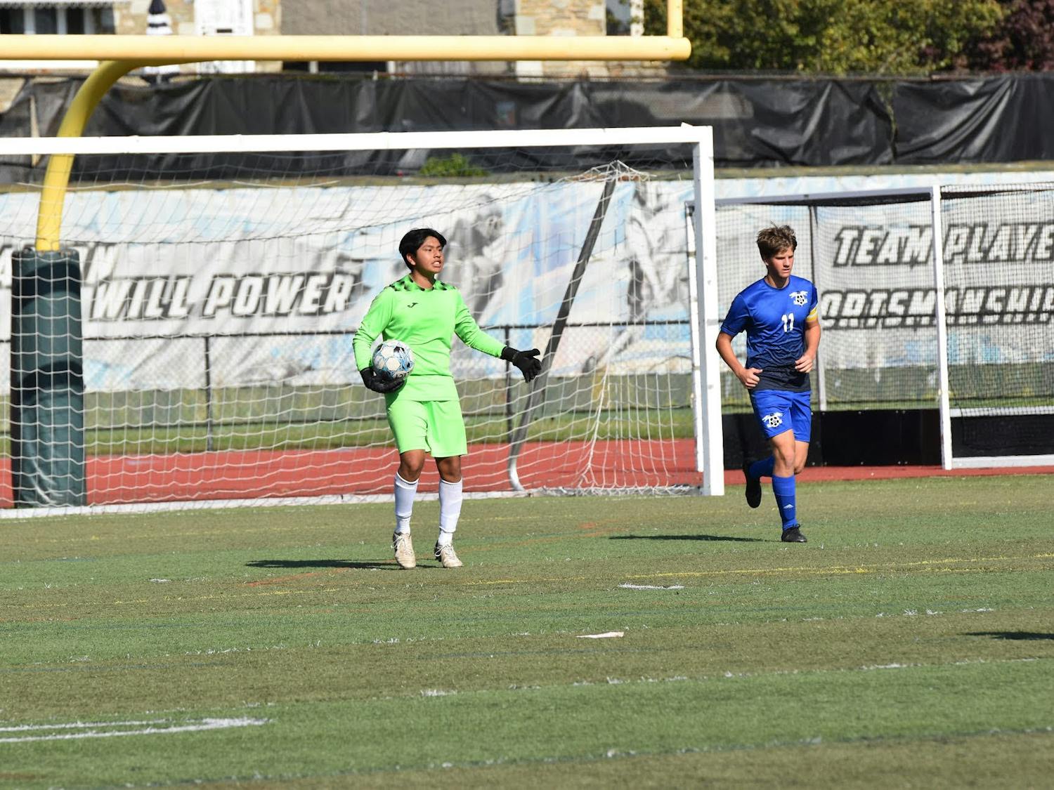 Masterman soccer players, from left: Nery Tlapaya, Owen Kingsley | Picture courtesy of Vahn Mahlab